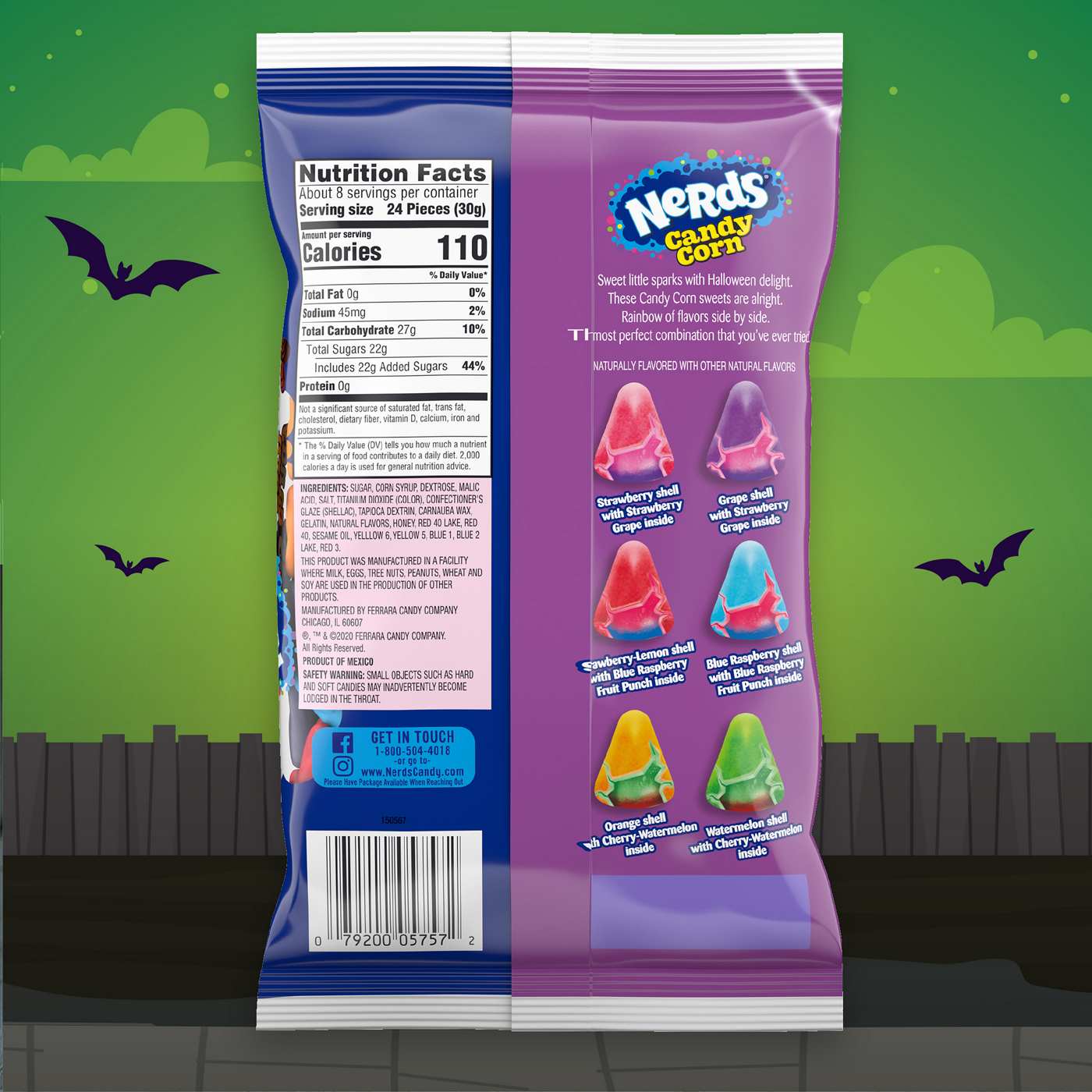 Nerds Halloween Candy Corn; image 2 of 4