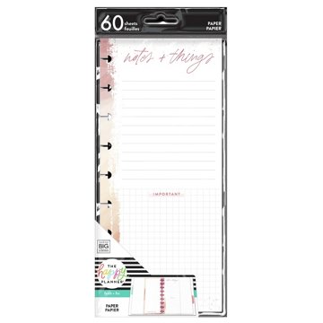The Happy Planner Notes & Things Skinny Classic Filler Paper, 60 ct