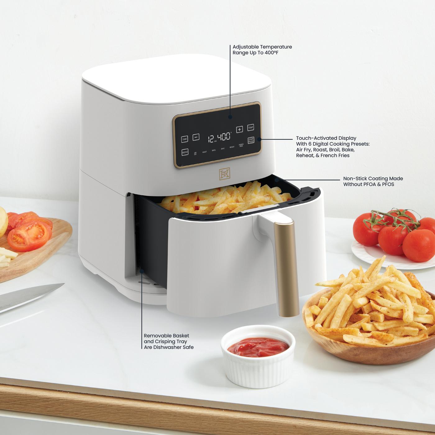 Kitchen & Table by H-E-B Digital Air Fryer - Cloud White; image 4 of 6