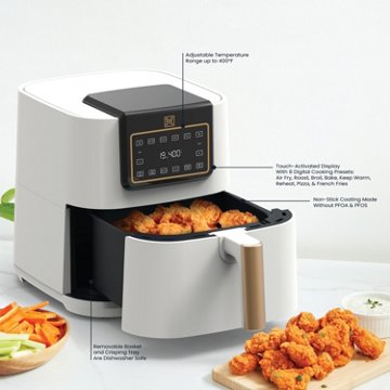 Kitchen & Table by H-E-B Digital Air Fryer - Cloud White, 8 qt