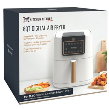 Kitchen & Table by H-E-B Digital Air Fryer - Cloud White, 8 qt