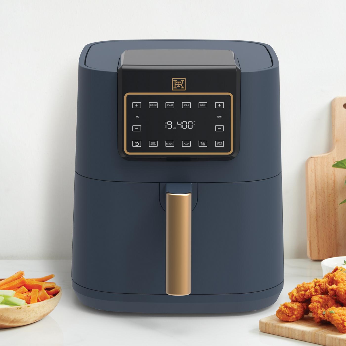 Kitchen & Table by H-E-B Digital Air Fryer - Ocean Blue; image 2 of 8