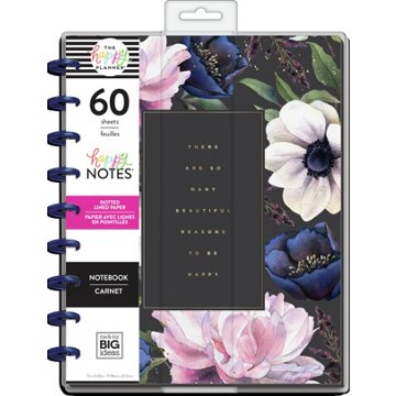 The Happy Planner Beauty In Florals Classic Happy Notes Notebook, 60 ct