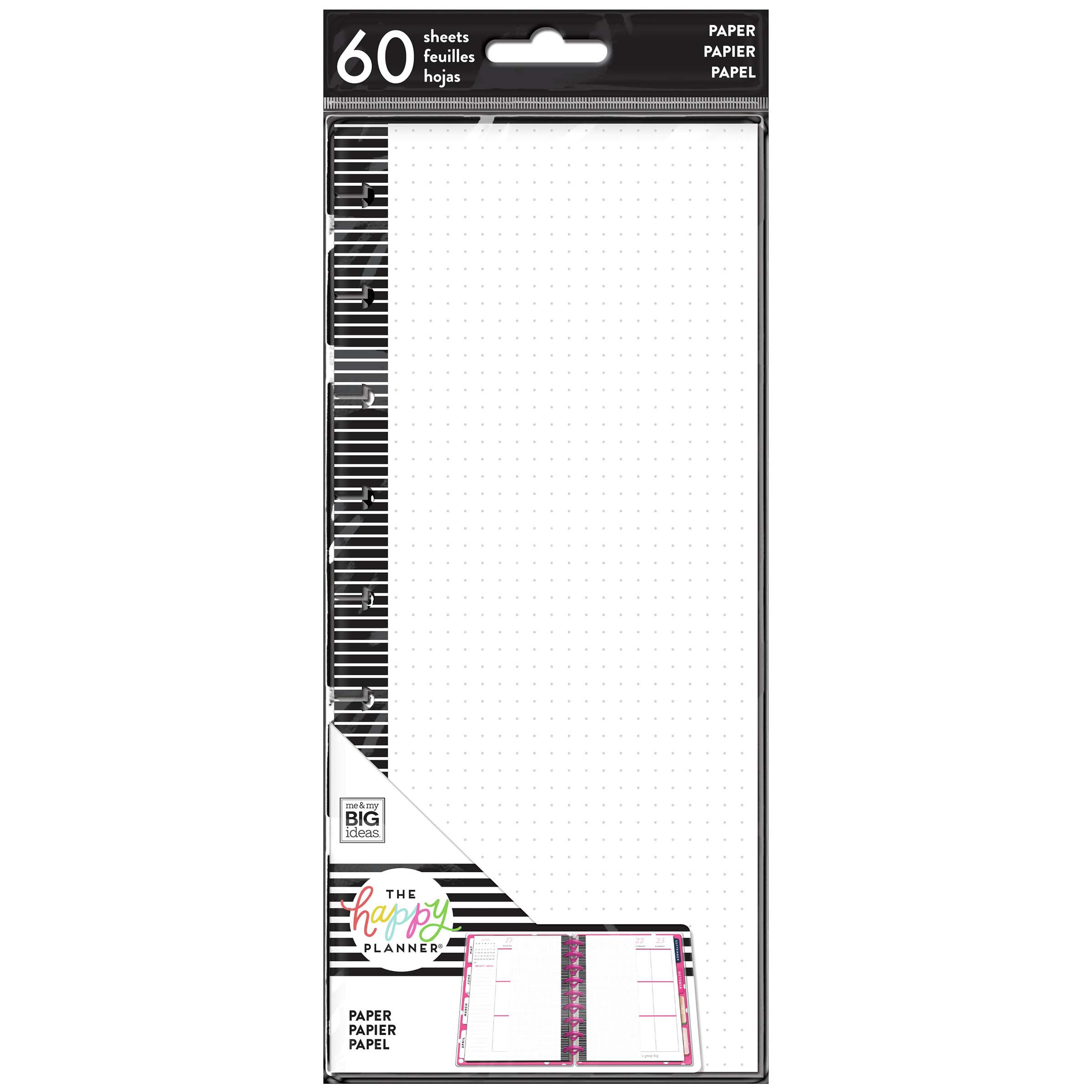 The Happy Planner Dot Grid Half Sheet Classic Filler Paper Shop