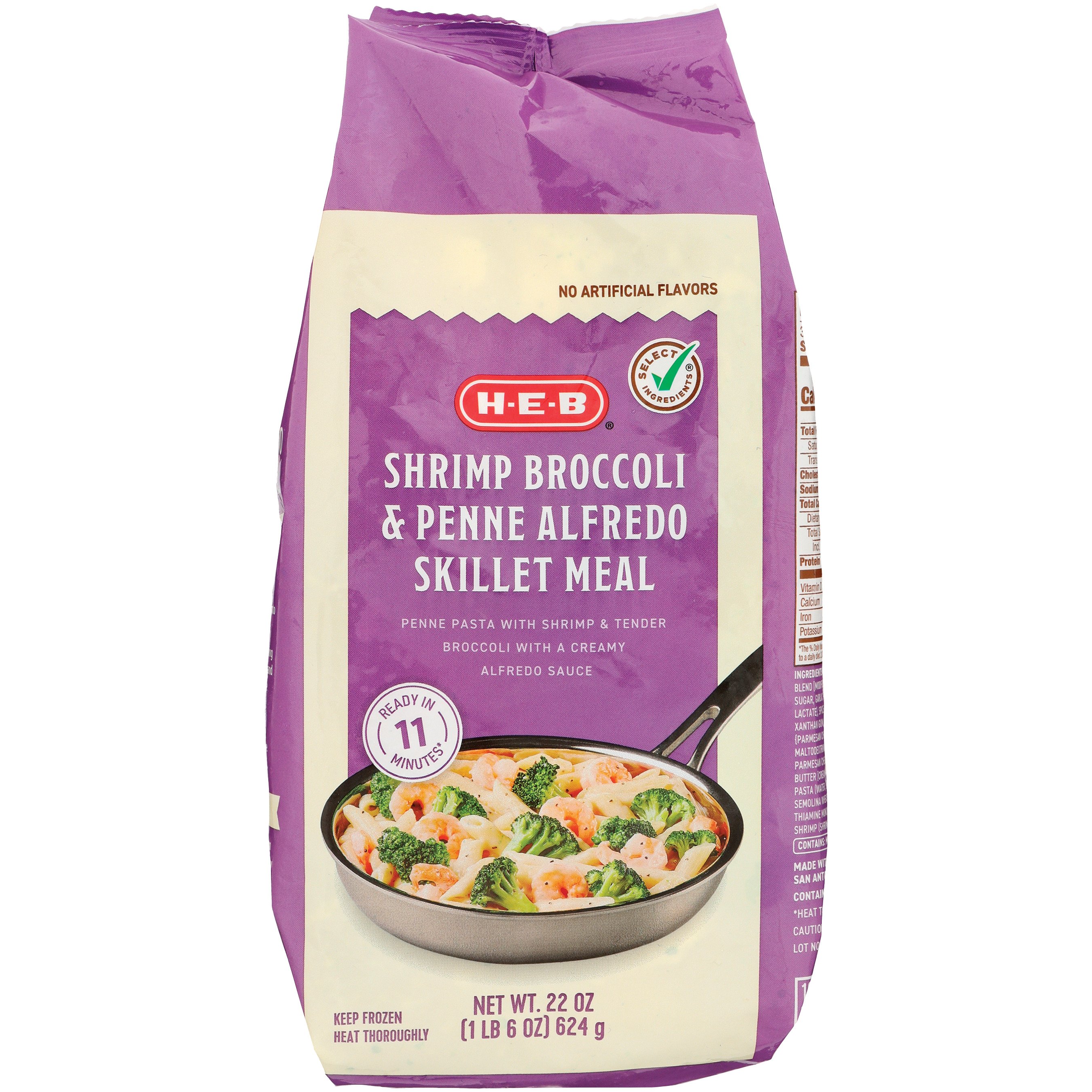 HEB Frozen Skillet Meal Shrimp Penne Alfredo Shop Entrees & sides