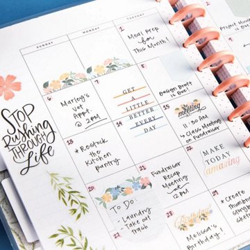 The Happy Planner Undated 12 Month Homebody Classic Monthly Planner