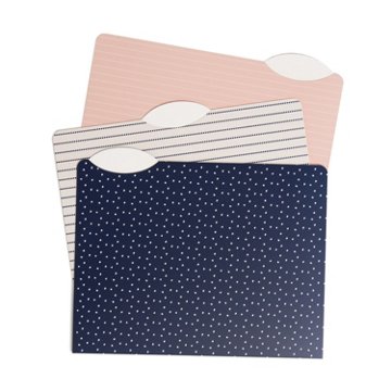 U Brands Assorted File Folders - Casual Chic, 9 pk, 11.5" x 9.5"