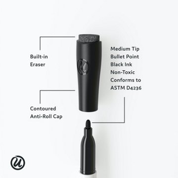 U Brands Modern Bevel Dry Erase Weekly Board, 7" x 16"