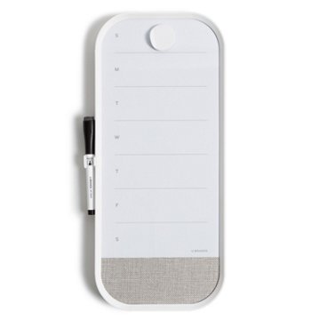 U Brands Modern Bevel Dry Erase Weekly Board, 7" x 16"