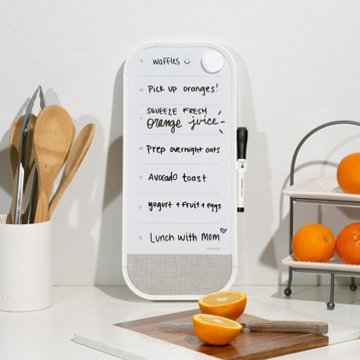 U Brands Modern Bevel Dry Erase Weekly Board, 7" x 16"