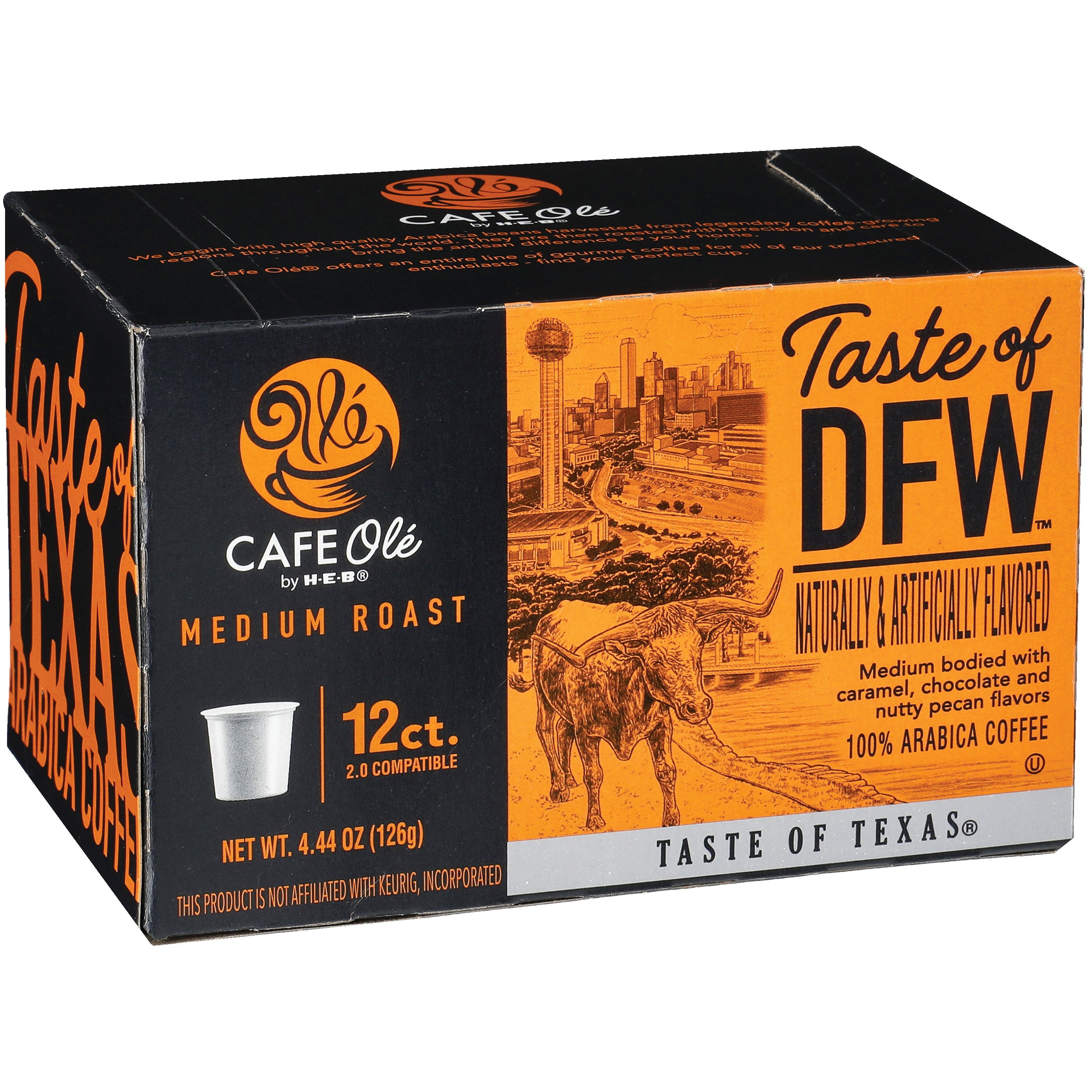 Cafe Ole by HEB Taste of DFW Medium Roast Single Serve Coffee Cups Shop Coffee at HEB
