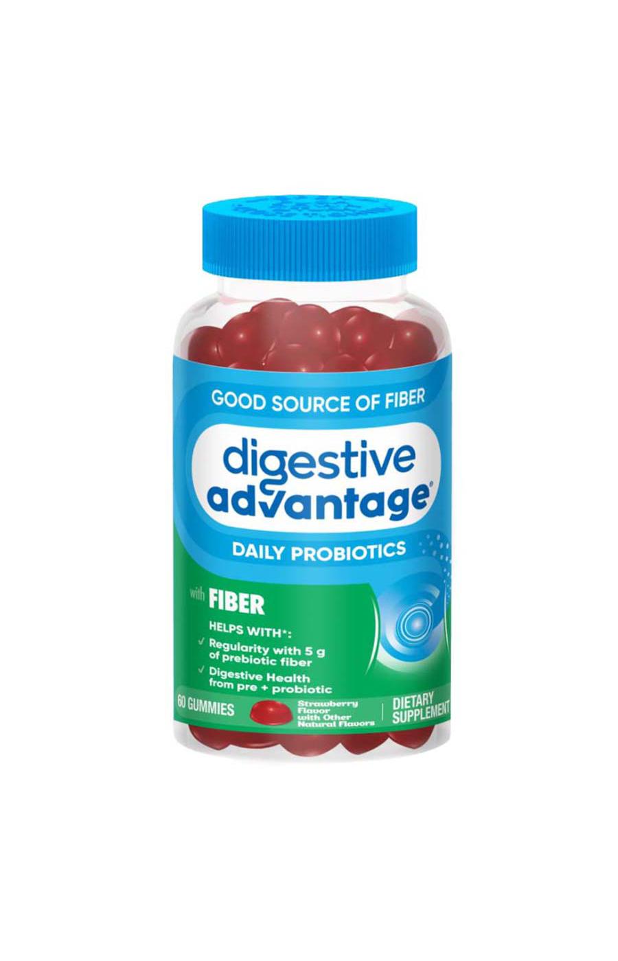 Digestive Advantage Daily Probiotics with Fiber Gummies; image 1 of 3