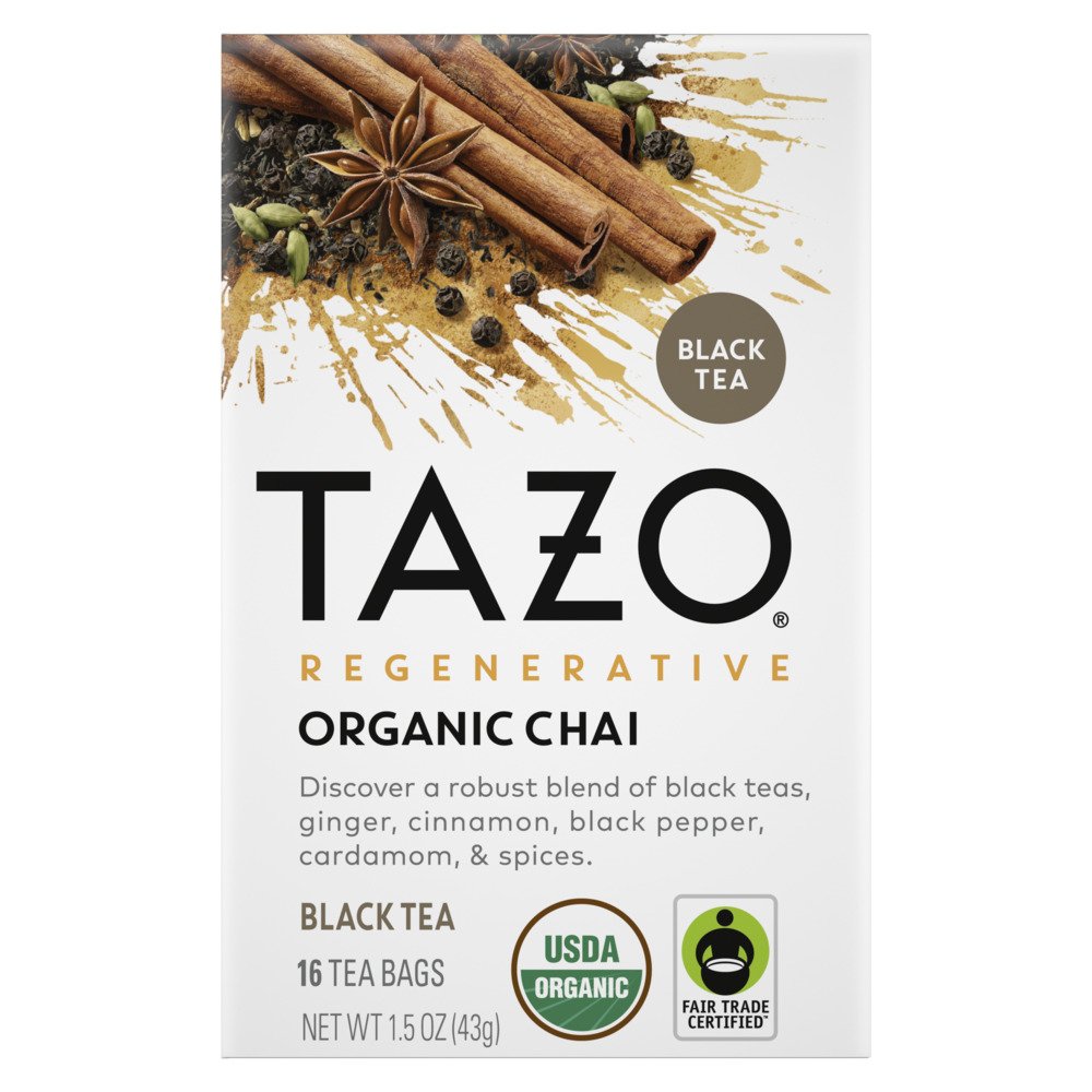 Tazo Regenerative Organic Chai Black Tea Bags Shop Tea at HEB