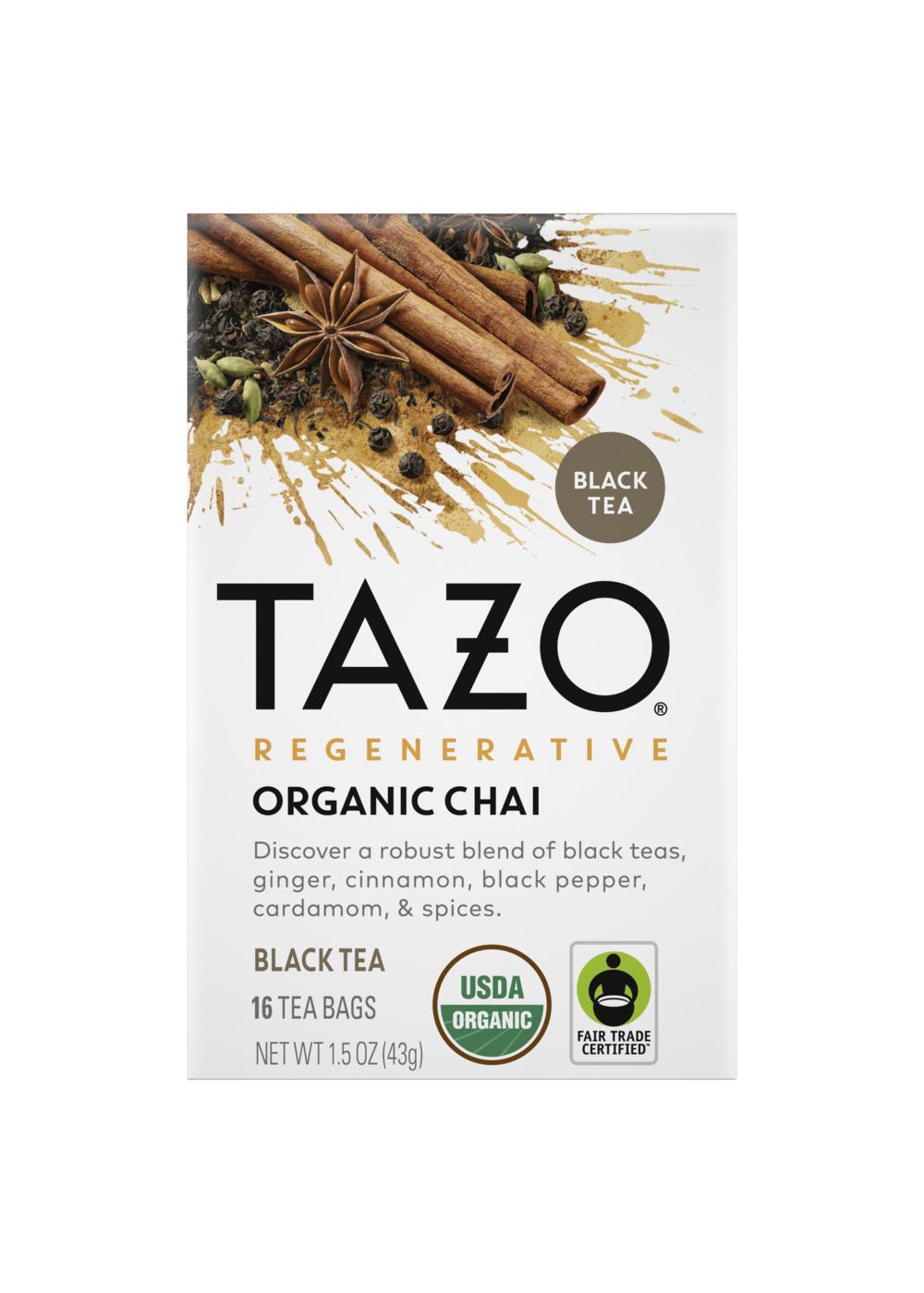 Tazo Regenerative Organic Chai Black Tea Bags; image 1 of 5