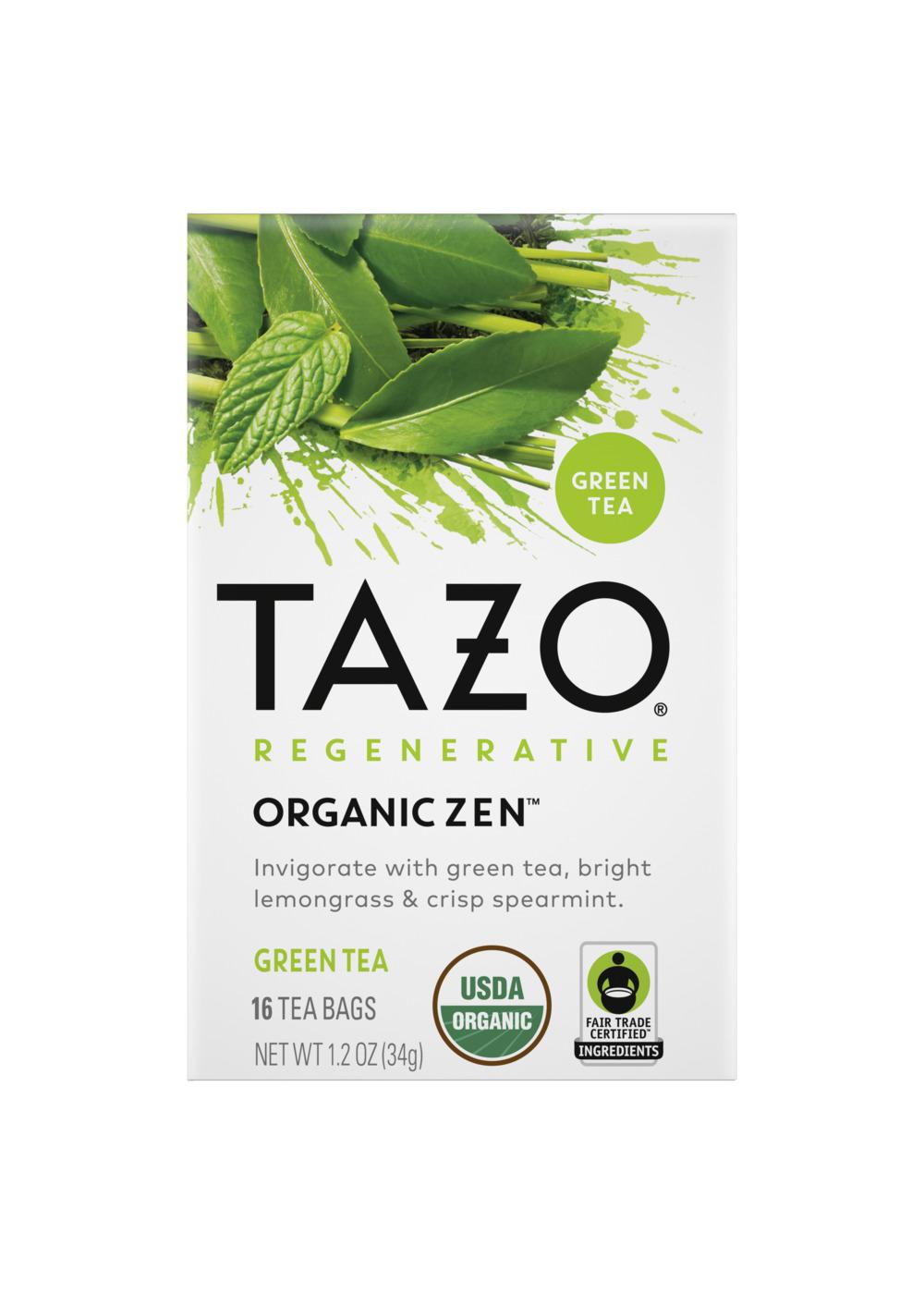 Tazo Regenerative Organic Zen Green Tea Bags; image 1 of 6