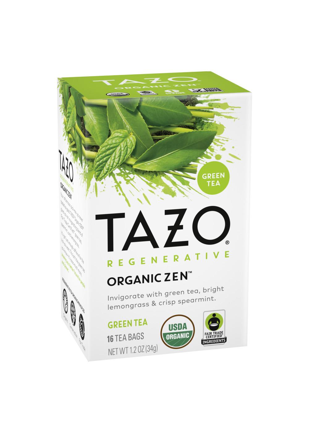 Tazo Regenerative Organic Zen Green Tea Bags; image 3 of 6