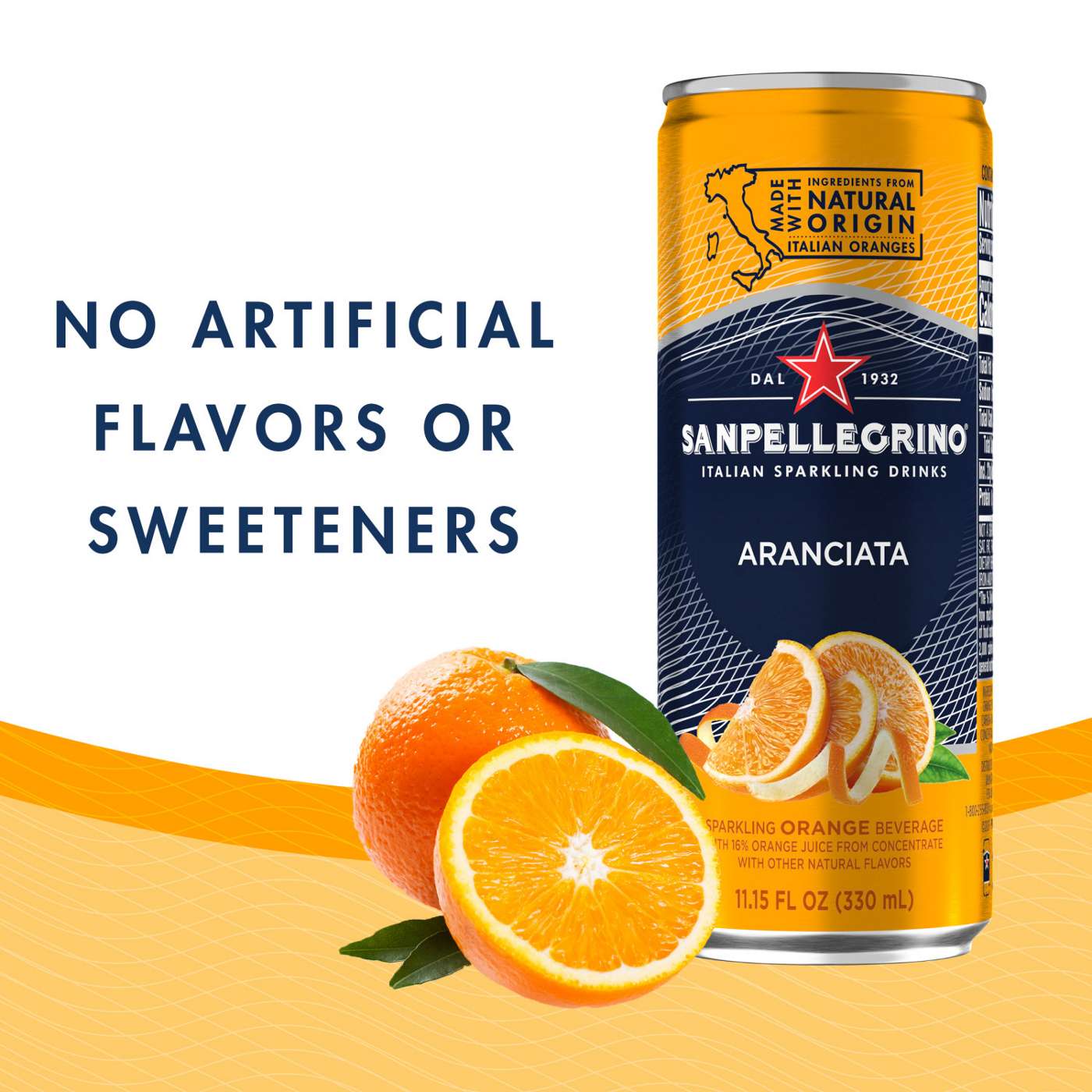 San Pellegrino Aranciata Orange Italian Sparkling Drink 11.15 oz Cans; image 5 of 7