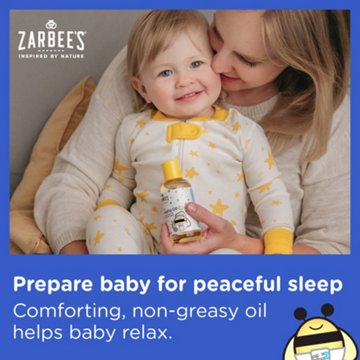 Zarbee's Baby Calming Massage Oil - Lavender & Chamomile, 4 oz