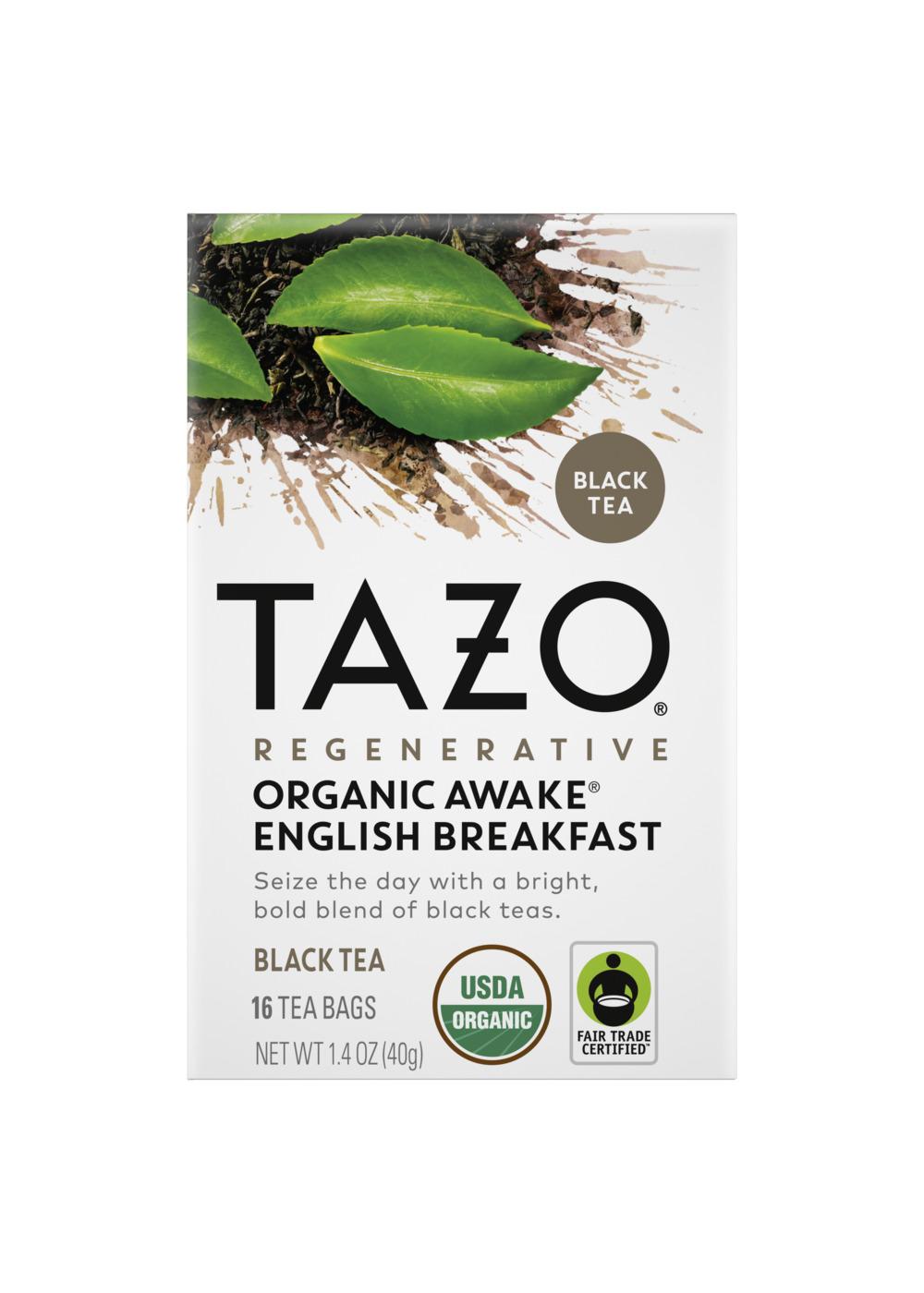 Tazo Regenerative Organic Awake English Breakfast Black Tea Bags; image 1 of 4