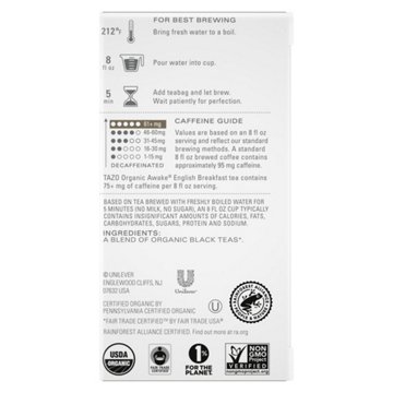 Tazo Regenerative Organic Awake English Breakfast Black Tea Bags