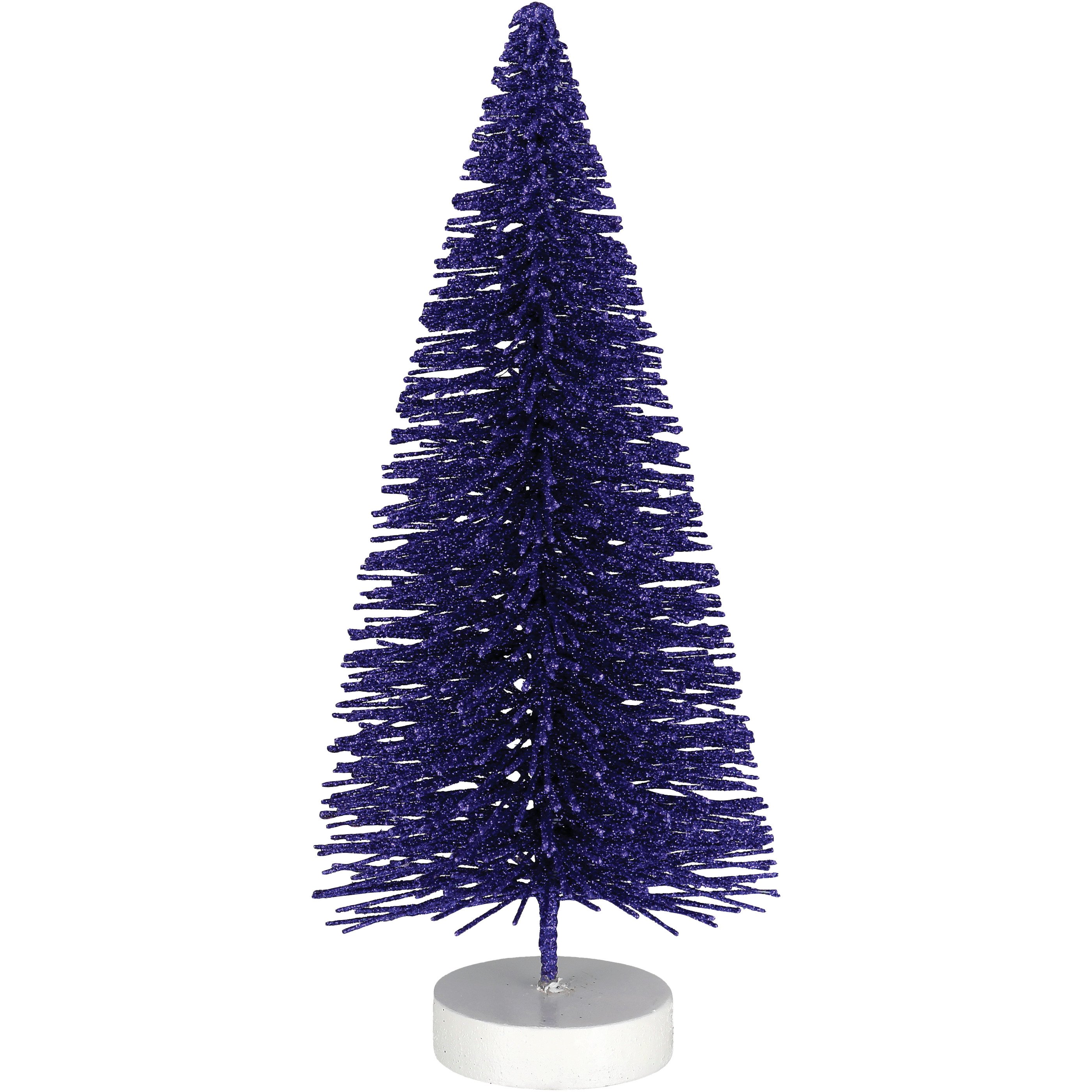 Destination Holiday Bottle Brush Christmas Tree Tabletop Decor Purple