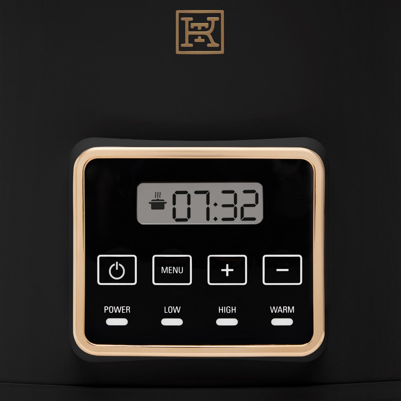 Kitchen & Table by H-E-B Programmable Slow Cooker with Searing Pot - Classic Black; image 6 of 7