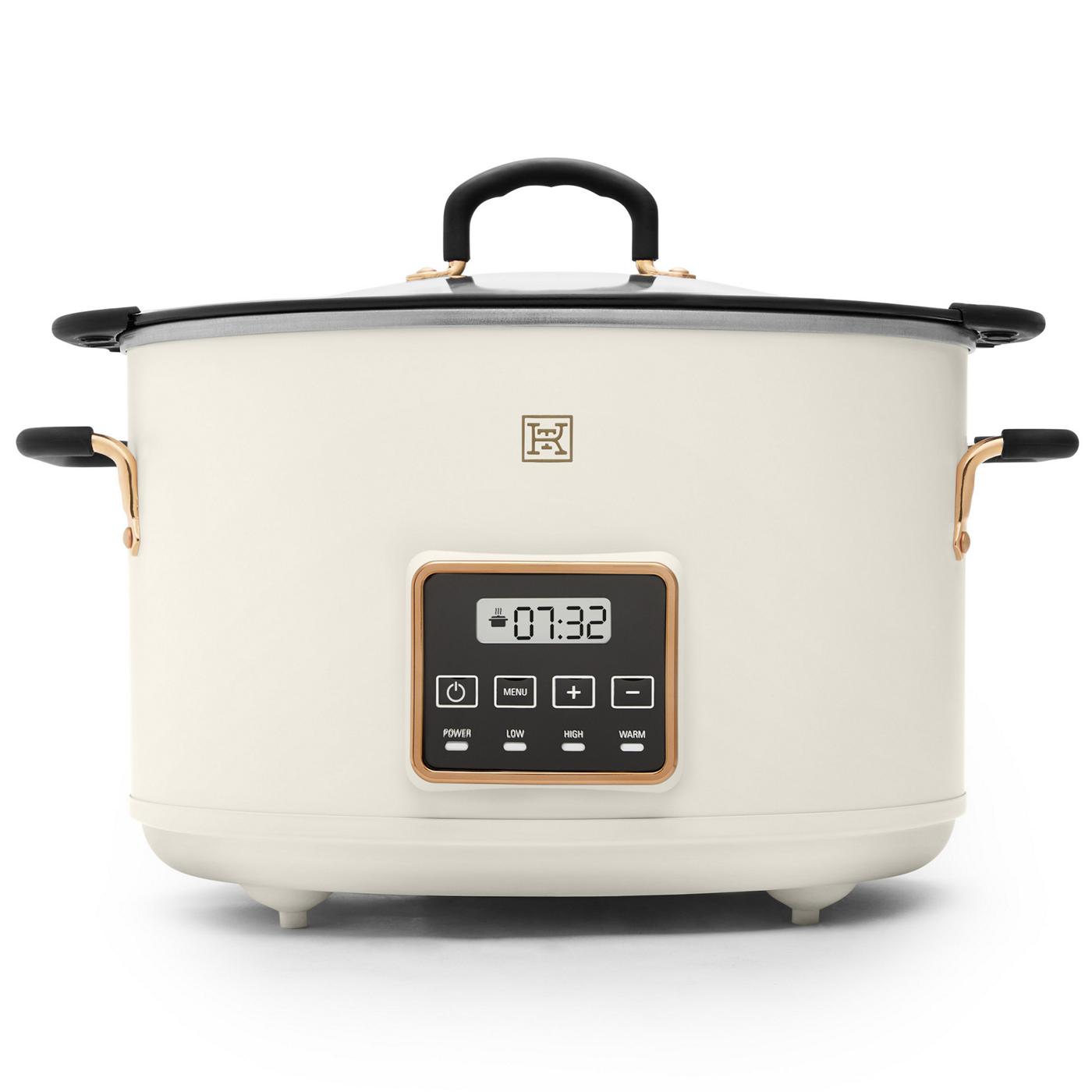 Kitchen & Table by H-E-B Programmable Slow Cooker with Searing Pot - Cloud  White - Shop Cookers & Roasters at H-E-B