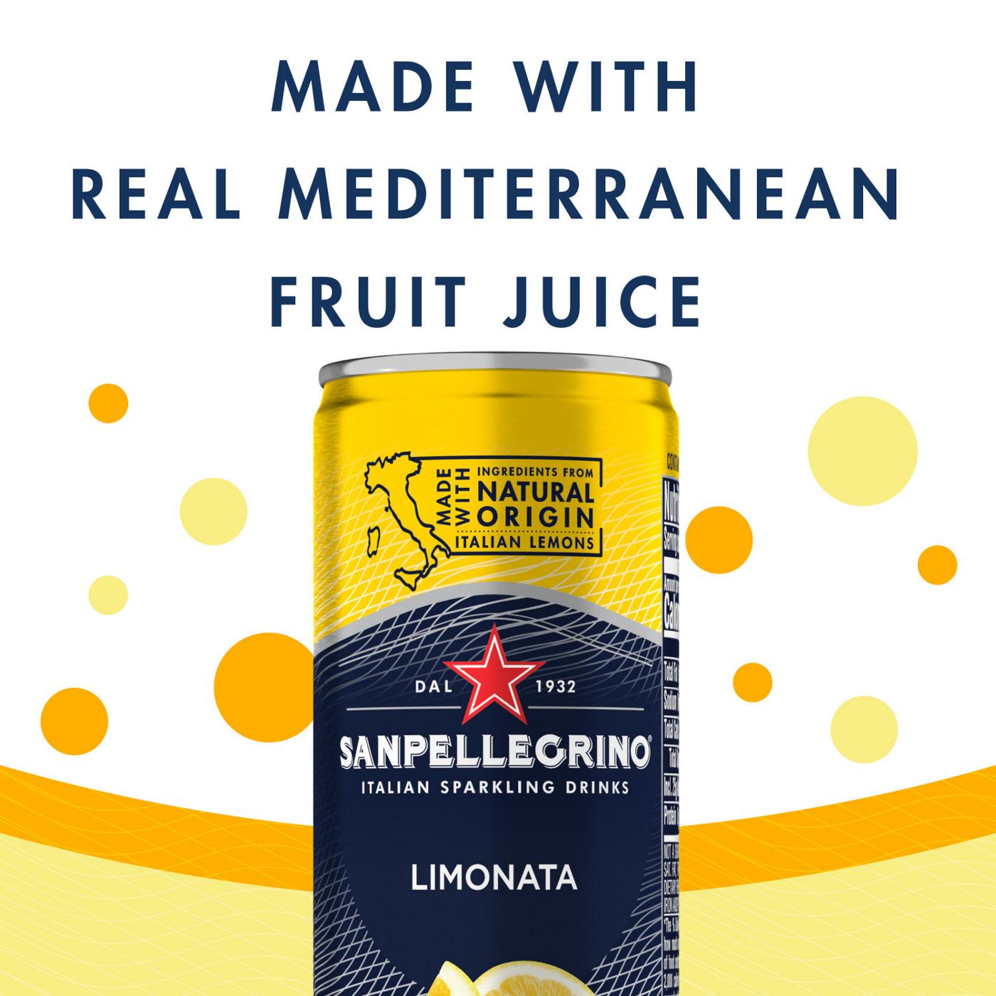 San Pellegrino Limonata Lemon Italian Sparkling Drinks 11.15 oz Cans; image 4 of 7