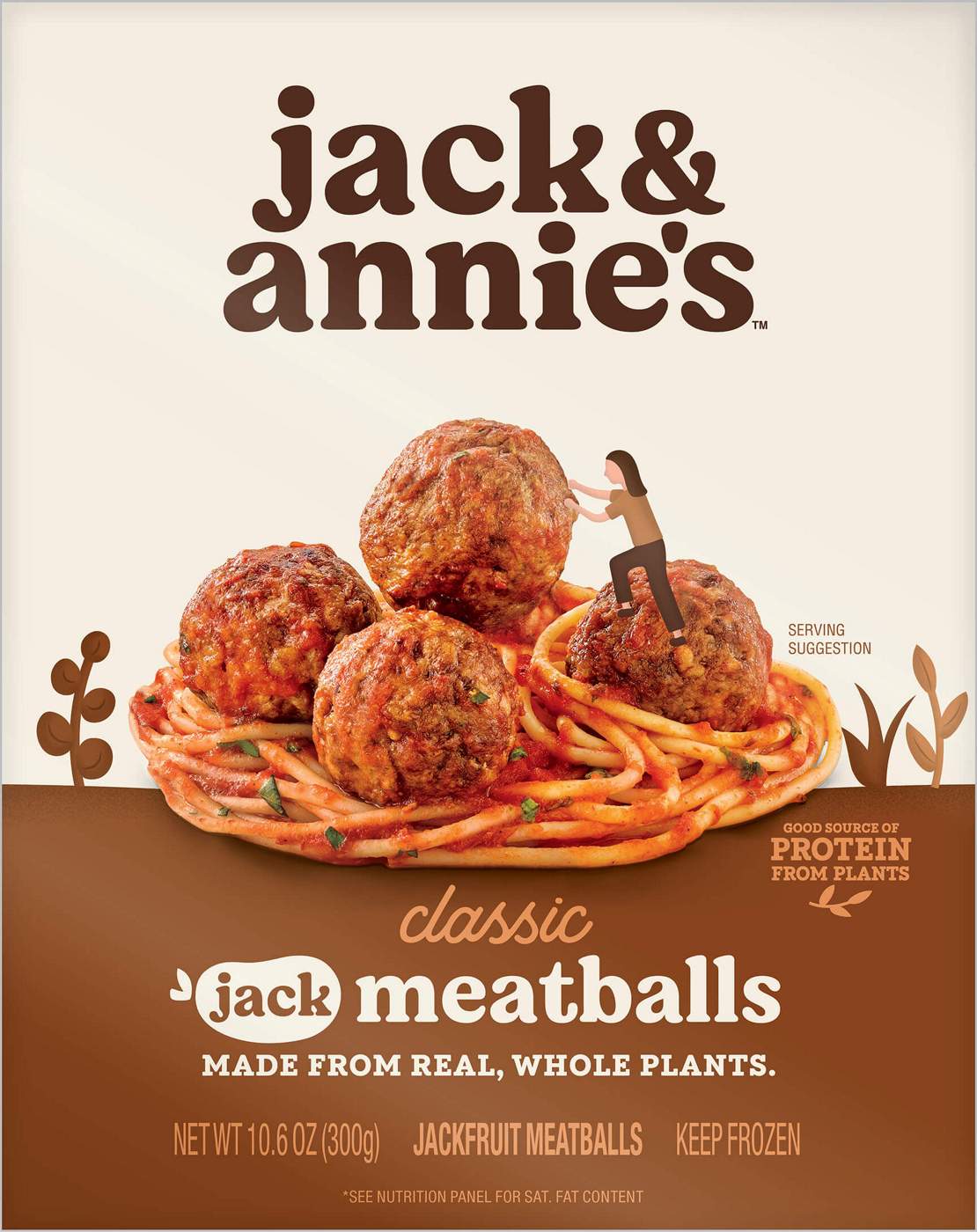 Jack & Annie's Classic Jackfruit Meatballs; image 1 of 2