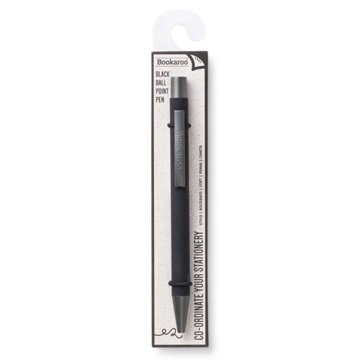 Bookaroo Retractable Ball Point Pen - Black Ink