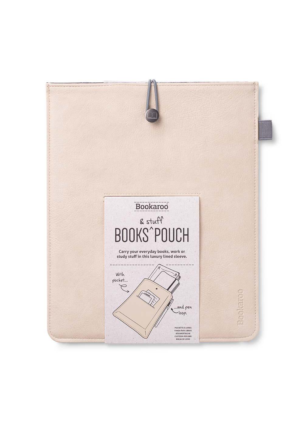 Bookaroo Books & Stuff Pouch - Cream; image 1 of 6