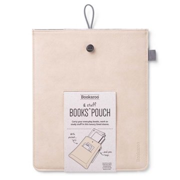 Bookaroo Books & Stuff Pouch - Cream