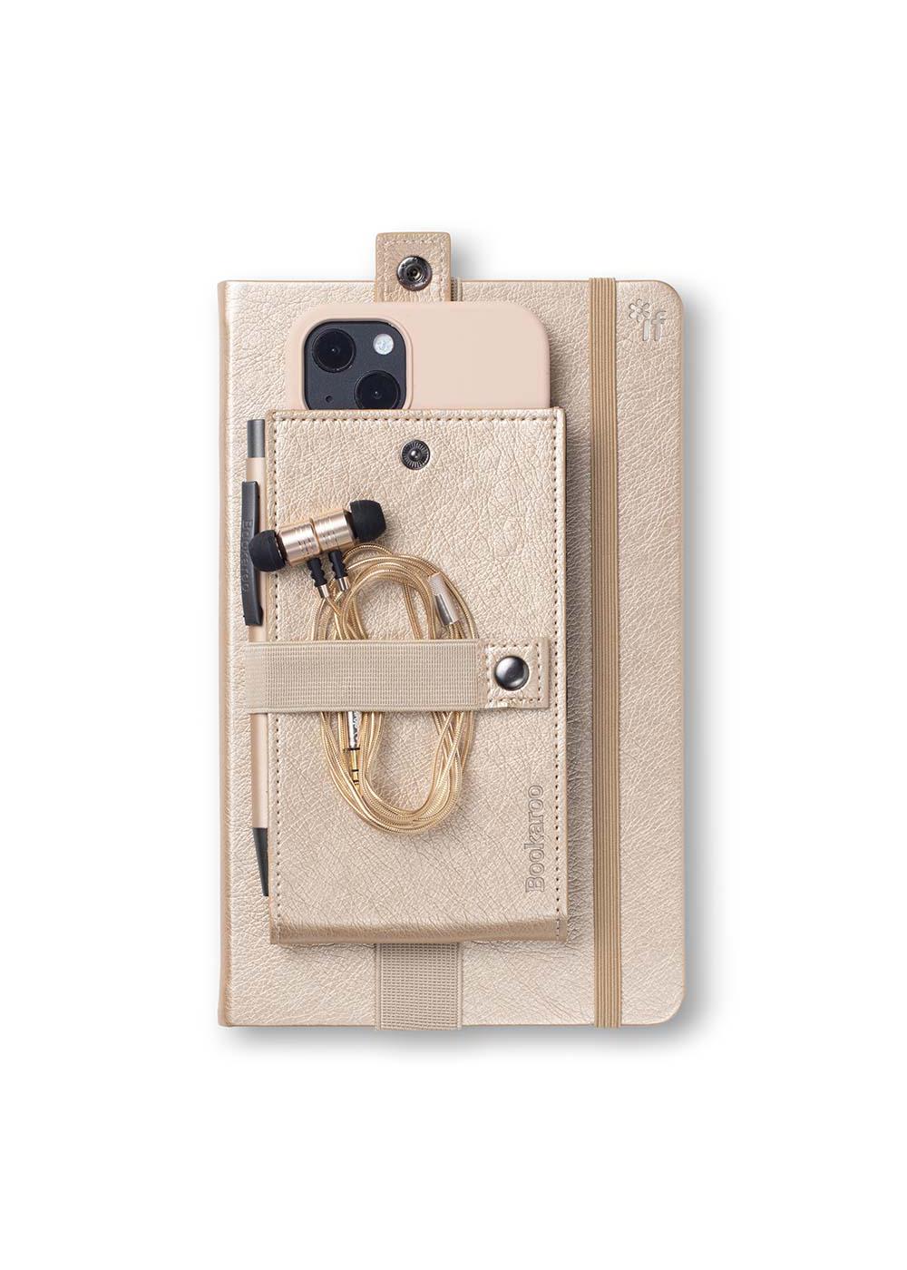 Bookaroo Phone Holder for Notebook & Journal - Gold; image 3 of 3