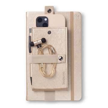 Bookaroo Phone Holder for Notebook & Journal - Gold