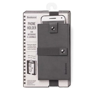 Bookaroo Phone Holder for Notebook & Journal - Charcoal
