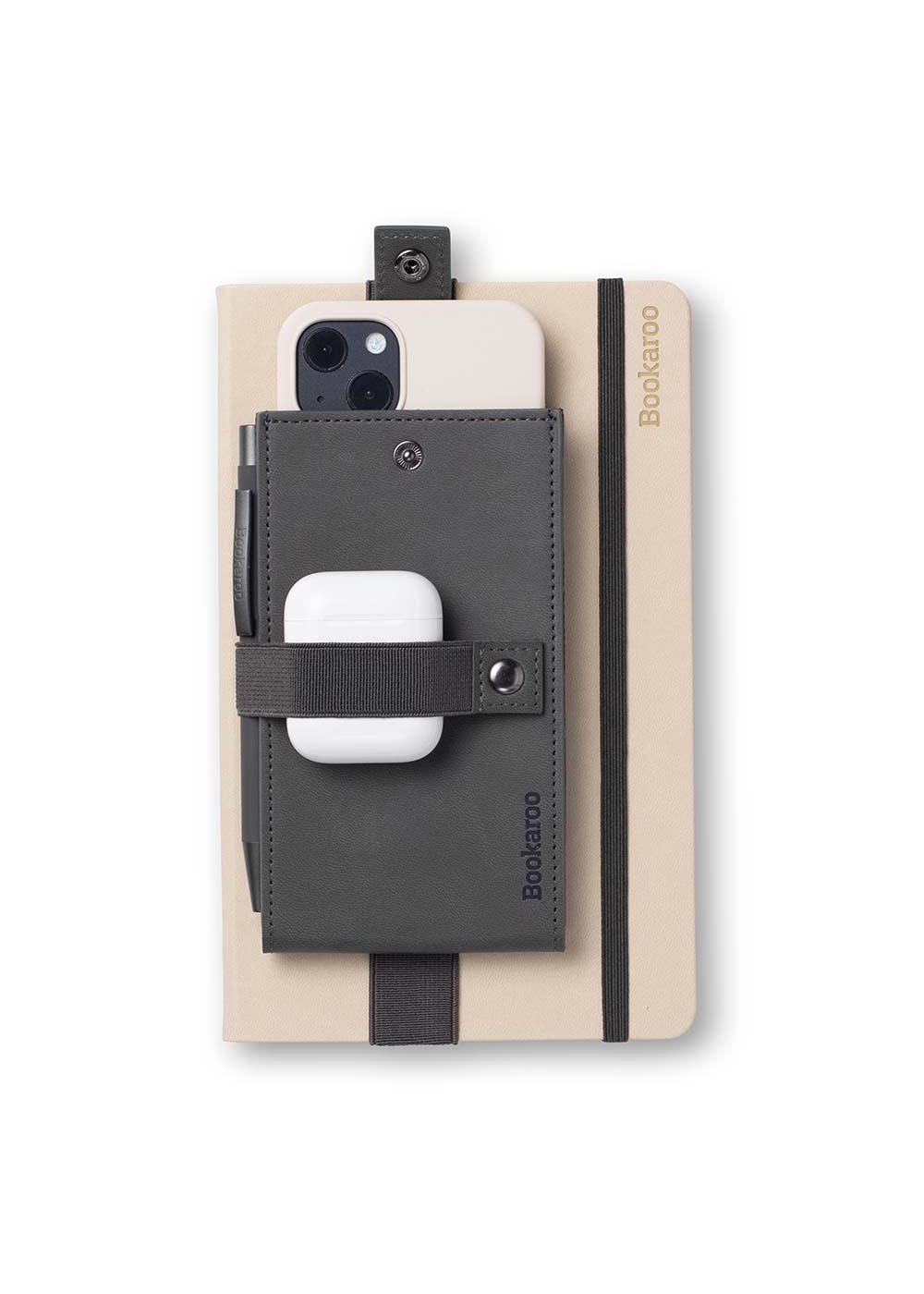 Bookaroo Phone Holder for Notebook & Journal - Charcoal; image 2 of 4
