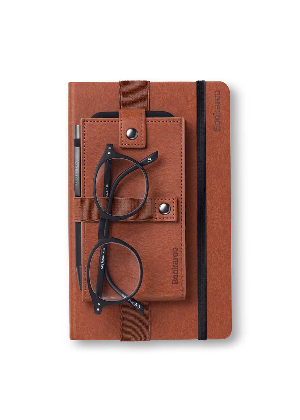 Bookaroo Phone Holder for Notebook & Journal - Brown; image 2 of 3