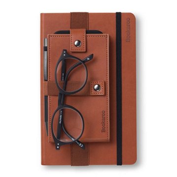 Bookaroo Phone Holder for Notebook & Journal - Brown