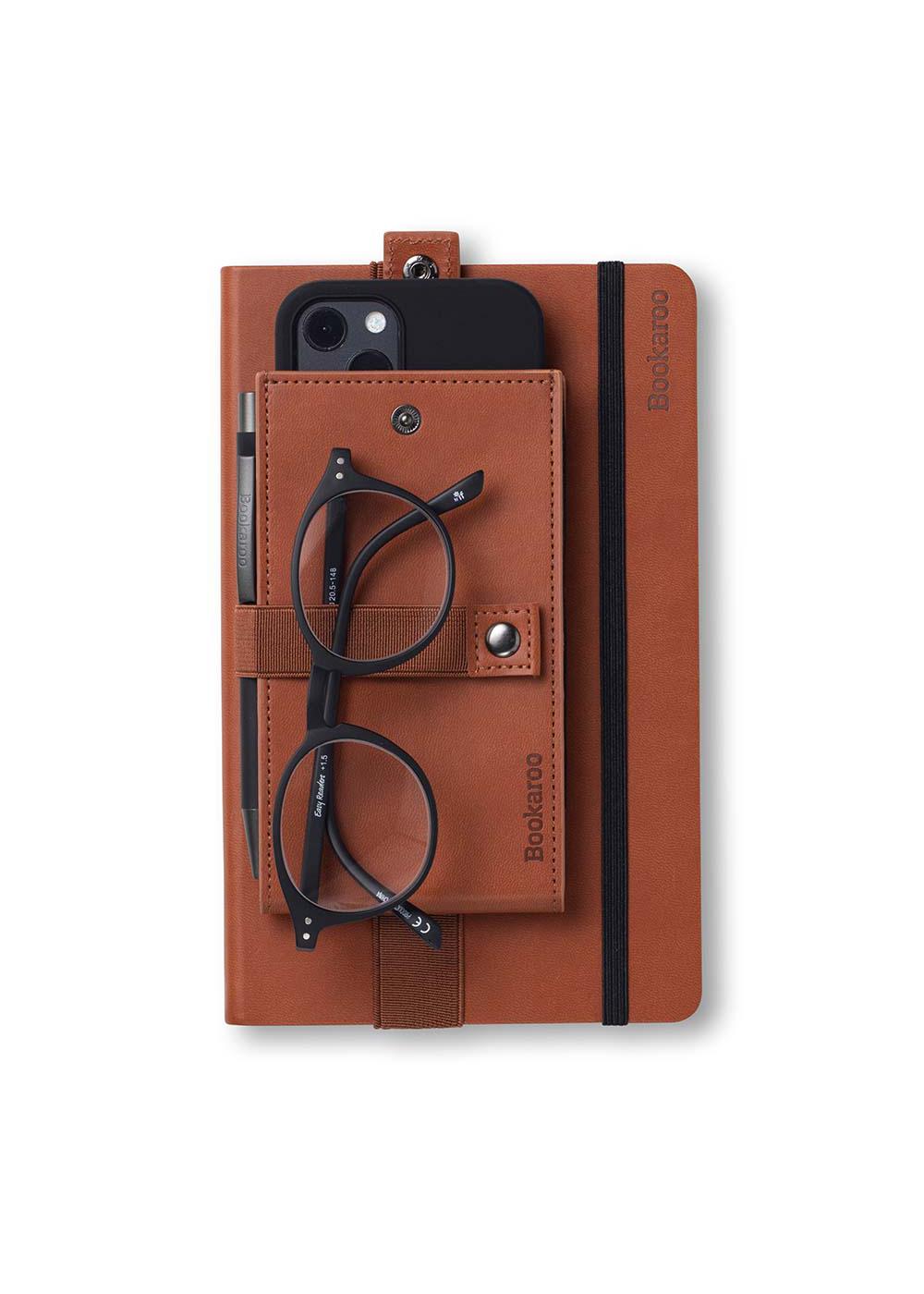 Bookaroo Phone Holder for Notebook & Journal - Brown; image 3 of 3