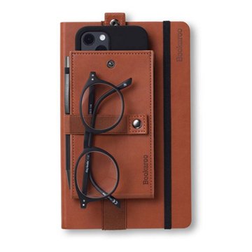 Bookaroo Phone Holder for Notebook & Journal - Brown