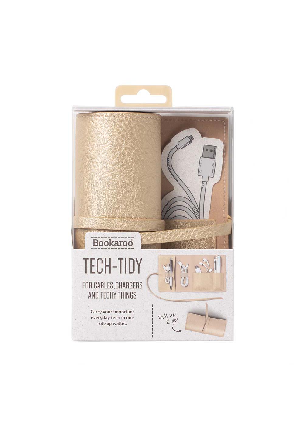 Bookaroo Tech-Tidy Case - Gold; image 1 of 5