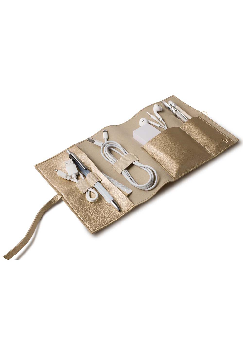 Bookaroo Tech-Tidy Case - Gold; image 3 of 5