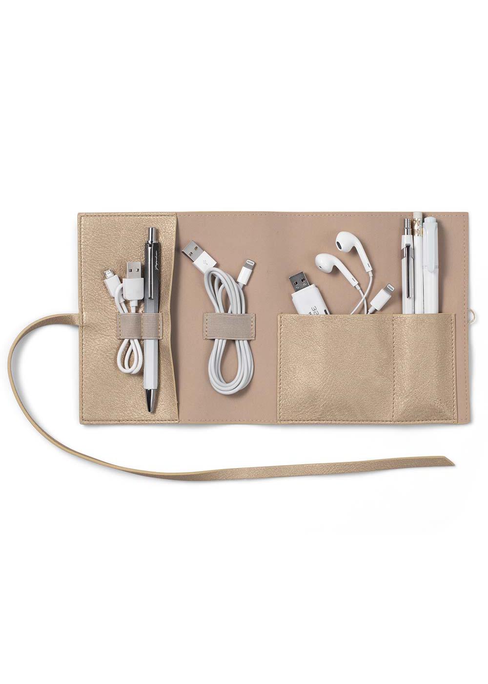 Bookaroo Tech-Tidy Case - Gold; image 4 of 5