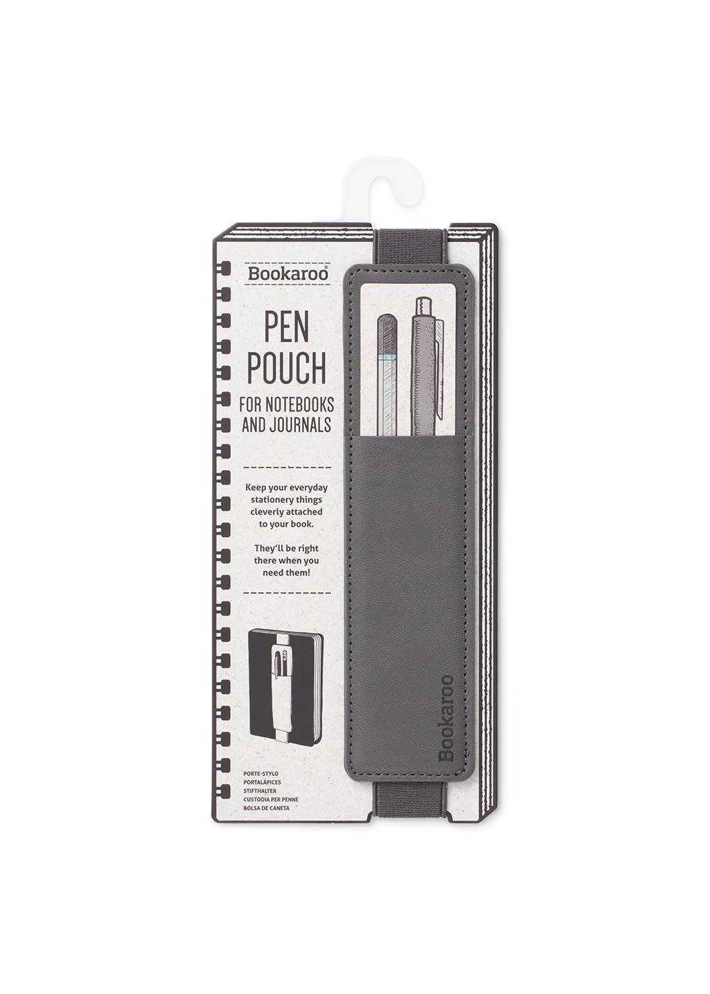 Bookaroo Pen Pouch for Notebook & Journal - Charcoal; image 1 of 2