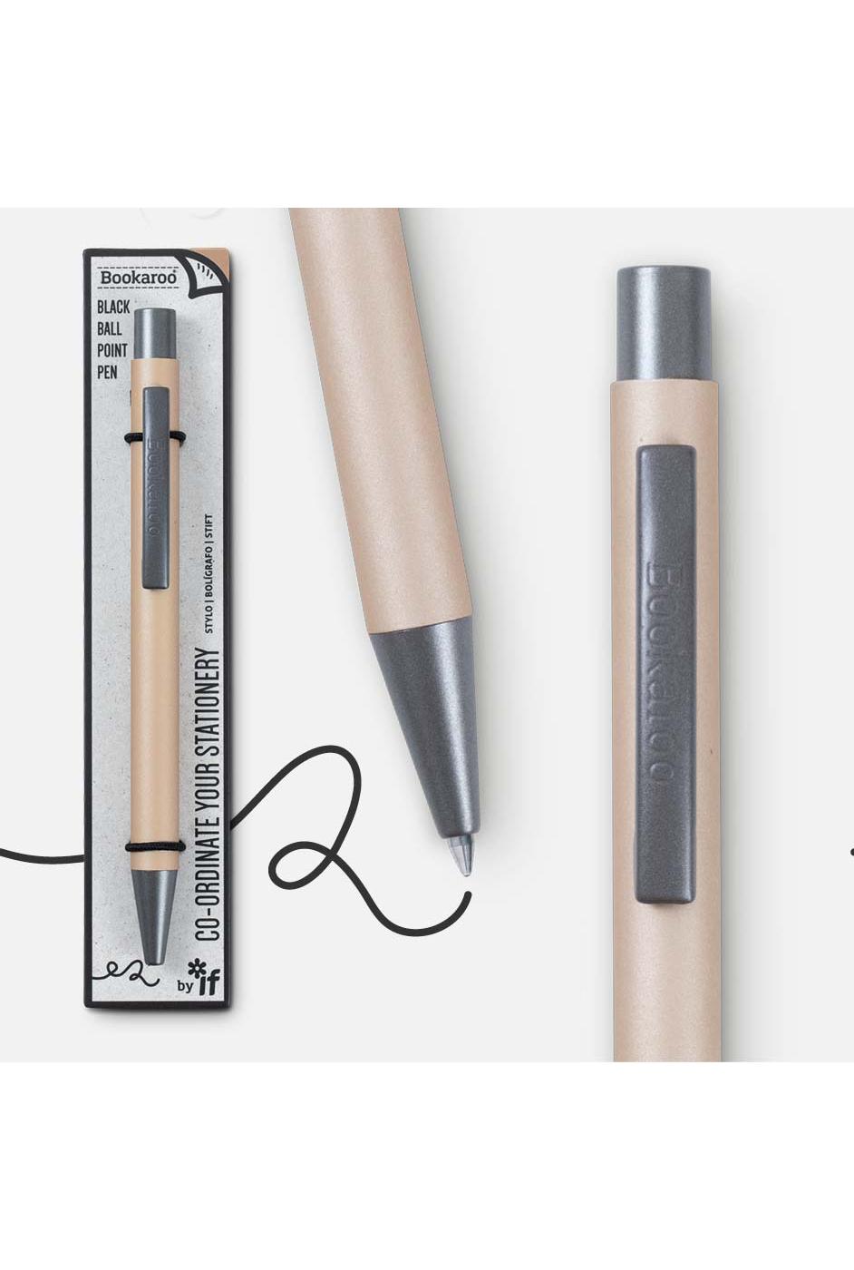 Bookaroo Gold Retractable Ball Point Pen - Black Ink; image 2 of 3