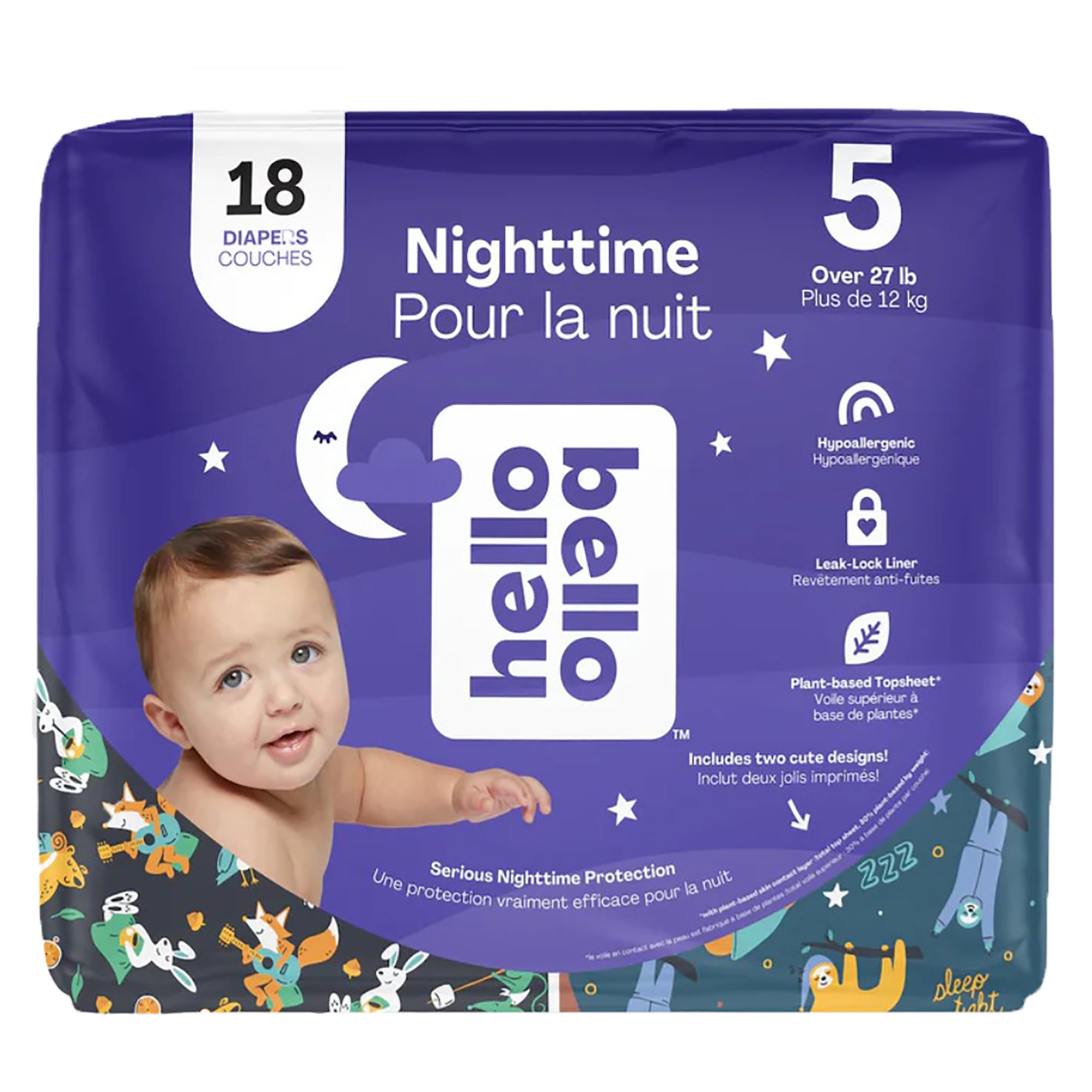 Hello Bello Nighttime Baby Diapers Size 5 Shop Diapers at HEB