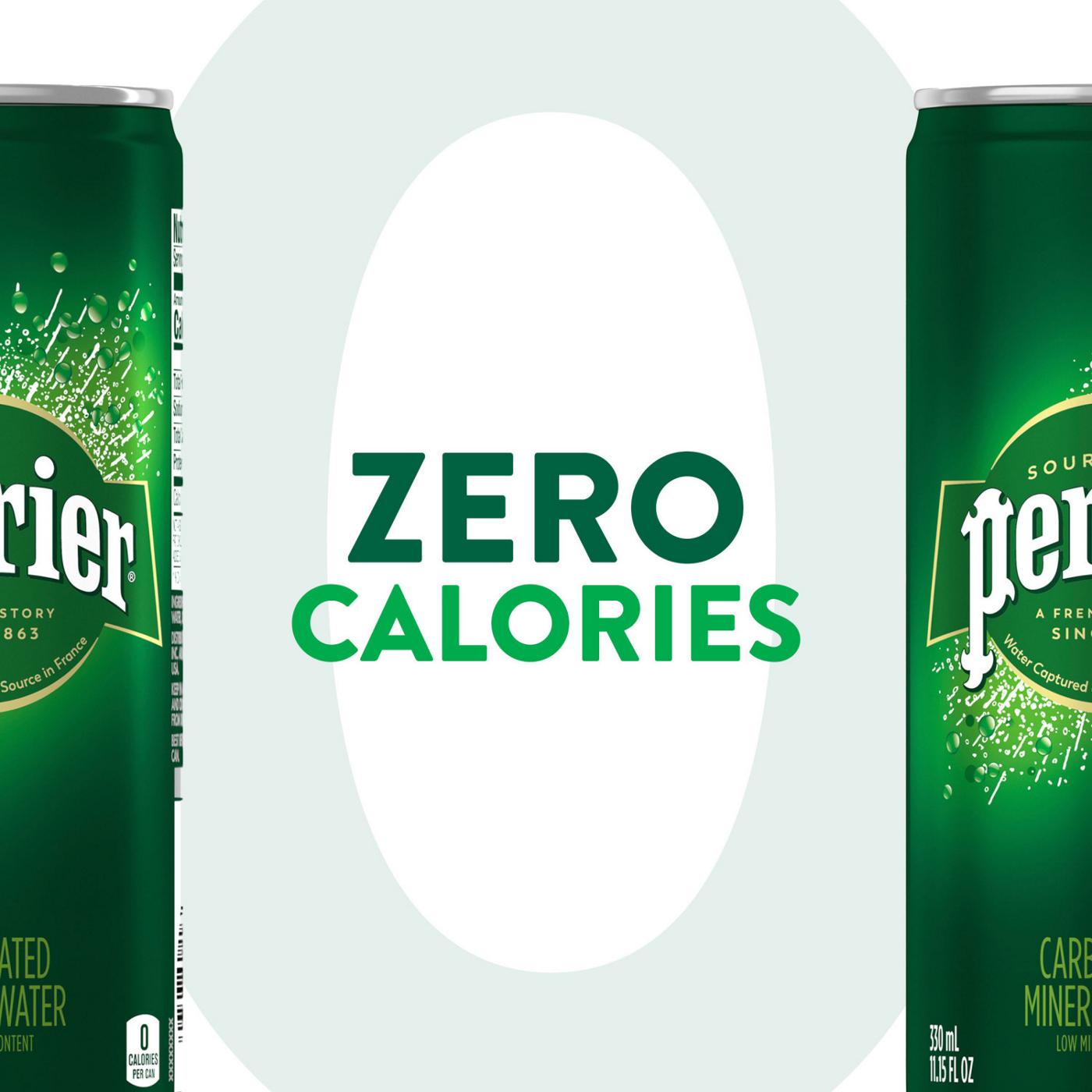 Perrier Sparkling Natural Mineral Water 11.15 oz Cans; image 7 of 7