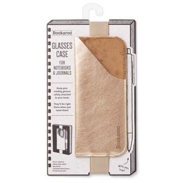 Bookaroo Glasses Case for Notebook & Journal - Gold