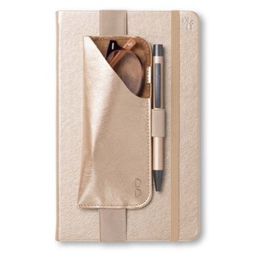 Bookaroo Glasses Case for Notebook & Journal - Gold
