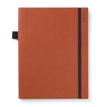 Bookaroo Bigger Things Notebook - Brown, 7.28" x 9.65"